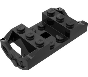 LEGO Schwarz Zug Rad Halter ohne Pin Schlitze (2878)