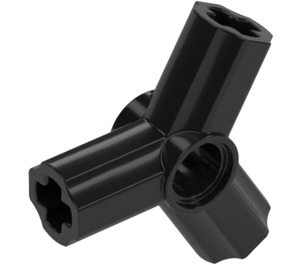 LEGO Black Triangular Three-Axle Connector with Pin Hole (10288 / 49155)