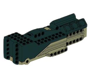 LEGO Zwart Tuneable Racer Motor (Set 8365) 4.5V (45698)