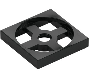 LEGO Black Turntable 2 x 2 Plate Base (3680)