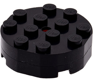 LEGO Noir Turntable 4 x 4 Style ancien à facettes complet