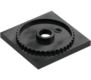 LEGO Black Turntable 4 x 4 Flat Square Base (61485)