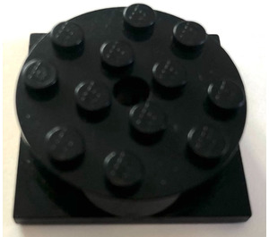 LEGO Negro Turntable with Black Flat Base