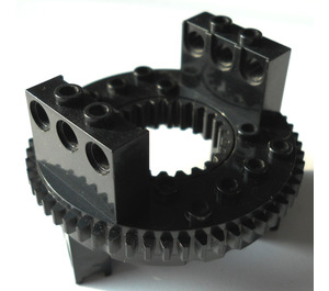 LEGO Schwarz Turntable with Technic Bricks Attached