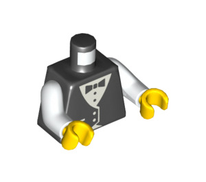 LEGO Zwart Tuxedo Torso met Bowtie (73403 / 76382)