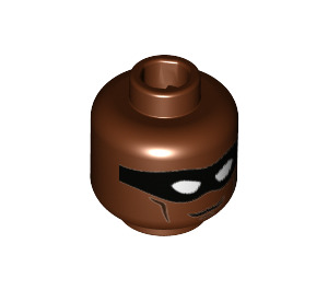 LEGO Black Vulcan Minifigure Head (Recessed Solid Stud) (3626 / 36140)