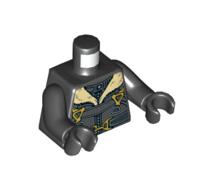 LEGO Black Vulture with Black Bomber Jacket Minifig Torso (973 / 76382)