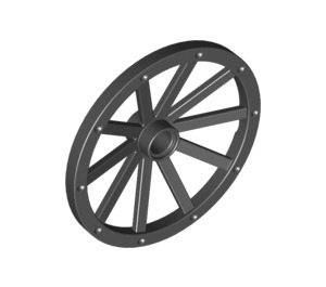 LEGO Black Wagon Wheel Ø43 x 3.2 with 10 Spokes (33211)