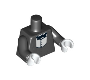 LEGO Svart Waiter Overkropp (973 / 88585)