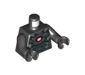 LEGO Schwarz War Machine mit Schwarz und Silber Rüstung mit Shooter Minifigur Torso (973 / 76382)