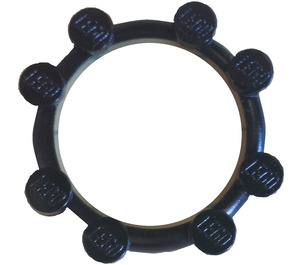 LEGO Black Watch Bezel, Round, 8 Studs