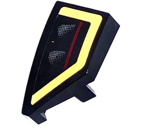 LEGO Black Wedge 1 x 2 Left with Backlight right Sticker (29120)
