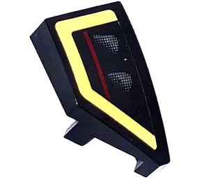 LEGO Black Wedge 1 x 2 Right with Backlight left Sticker (29119)