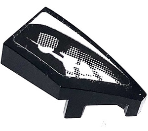 LEGO Black Wedge 1 x 2 Right with Frontlight Ford Fiesta Right Side Sticker (29119)