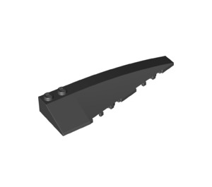 LEGO Black Wedge 10 x 3 x 1 Double Rounded Right (50956)