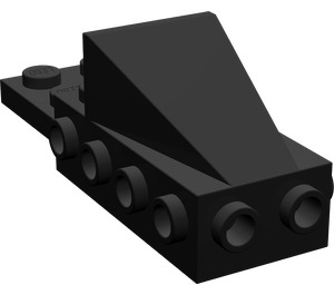LEGO Black Wedge 2 x 3 with Brick 2 x 4 Side Studs and Plate 2 x 2 (2336)