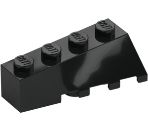 LEGO Black Wedge 2 x 4 Sloped Left (43721)