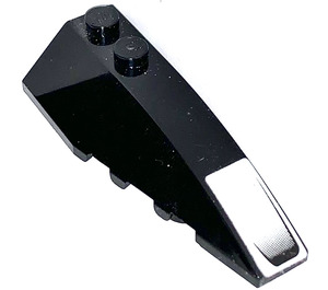 LEGO Black Wedge 2 x 6 Double Right with Airt Outlet Sticker (41747)