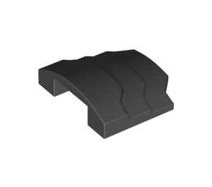 LEGO Black Wedge 3 x 4 with Stepped Sides (66955)