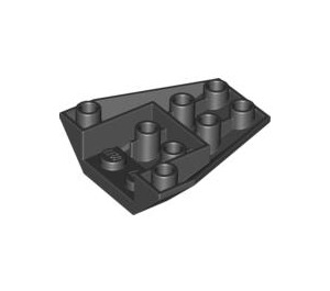 LEGO Zwart Wig 4 x 4 Drievoudig Omgekeerd zonder versterkte noppen (4855)