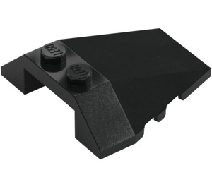 LEGO Black Wedge 4 x 4 Triple with Stud Notches (48933)