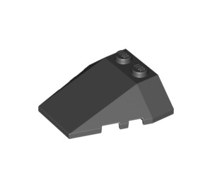 LEGO Black Wedge 4 x 4 Triple with Stud Notches (48933)