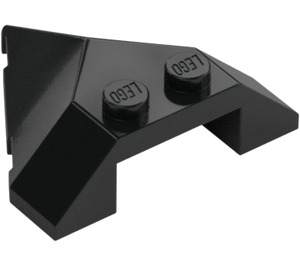 LEGO Black Wedge 4 x 4 with Point (22391)