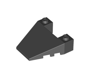 LEGO Noir Coin 4 x 4 avec des encoches pour tenons (93348)
