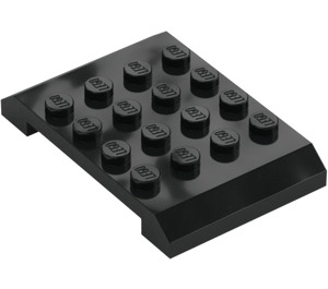 LEGO Black Wedge 4 x 6 x 0.7 Double (32739)