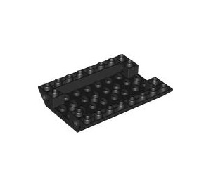 LEGO Black Wedge 6 x 8 Inverted (5117)