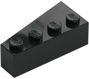 LEGO Svart Kil Kloss 2 x 4 Höger (41767)