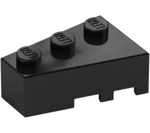 LEGO Black Wedge Brick 3 x 2 Left (6565)