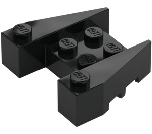 LEGO Black Wedge Brick 3 x 4 with Stud Notches (50373)