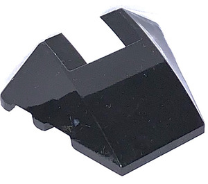 LEGO Black Wedge Curved 3 x 4 Triple with White Square Sticker (64225)