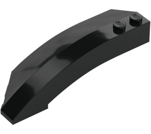 LEGO Black Wedge Curved 3 x 8 x 2 Right (41749 / 42019)