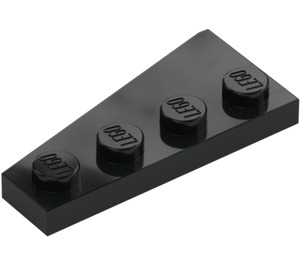 LEGO Black Wedge Plate 2 x 4 Wing Right (41769)