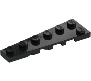 LEGO Black Wedge Plate 2 x 6 Left (78443)