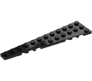 LEGO Zwart Wig Plaat 3 x 12 Vleugel Links (47397)