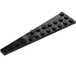 LEGO Zwart Wig Plaat 3 x 12 Vleugel Rechts (47398)