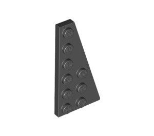 LEGO Black Wedge Plate 3 x 6 Wing Right (54383)
