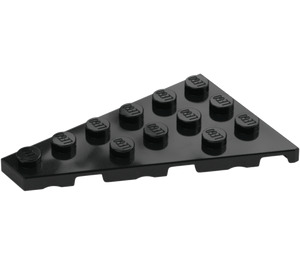 LEGO Schwarz Keil Platte 4 x 6 Flügel Links (48208)