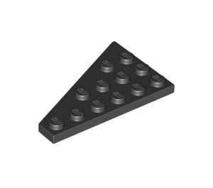 LEGO Schwarz Keil Platte 4 x 6 Flügel Recht (48205)