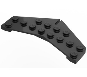 LEGO Black Wedge Plate 4 x 8 Tail (3474)