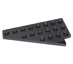 LEGO Schwarz Keil Platte 4 x 8 Flügel Links mit unterer Noppenkerbe (3933 / 45174)