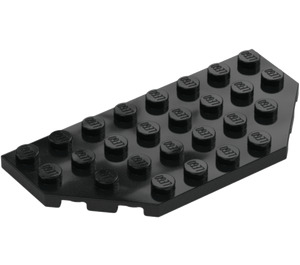 LEGO Zwart Wig Plaat 4 x 8 met Hoeken (68297)