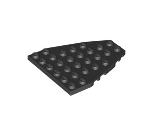 LEGO Noir Coin assiette 7 x 6 avec des encoches pour tenons (50303)