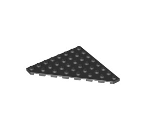 LEGO Black Wedge Plate 8 x 8 Corner (30504)