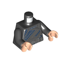 LEGO Schwarz Wenwu Minifig Torso (973 / 76382)