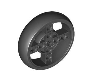 LEGO Black Wheel Ø56 with Black Tire (39367)