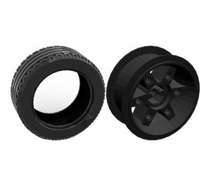 LEGO Black Wheel 81.6 x 34 ZR for Large Wheel Hub with Tyre 81.6 x 34 ZR for Large Wheel Hub